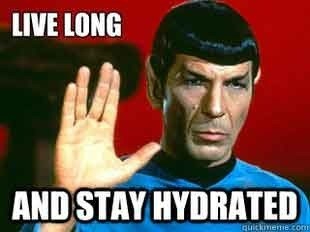 Live long and stay hydrated